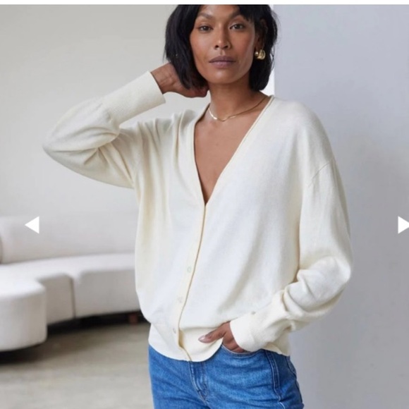 AYR Sweaters - AYR Cardigan Airport Cardi in Sweet Cream
